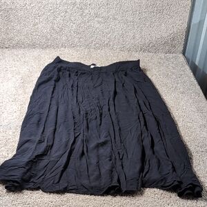 Ava & Viv Classic Black A-Line Skirt
